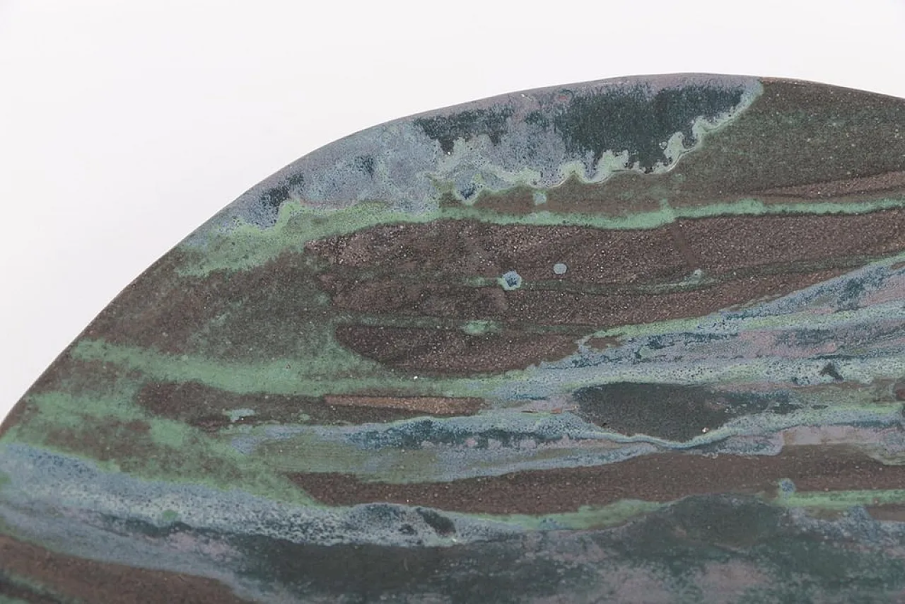 Earthenware dish plate, 1990s 4