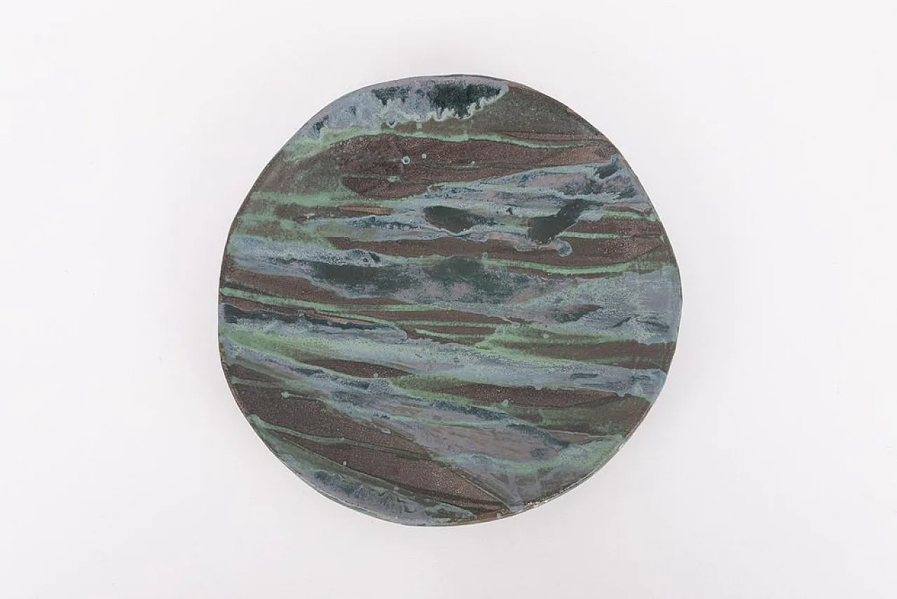 Earthenware dish plate, 1990s 5