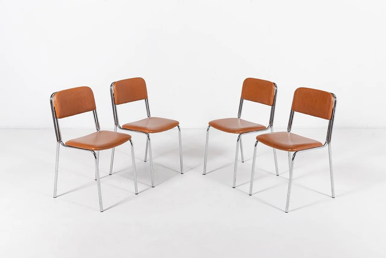 4 Mid-Century modern chairs, 1960s 1