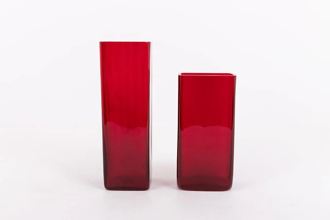 Pair of vases by Monica Bratt for Reijmyre, Sweden, 1950s 1