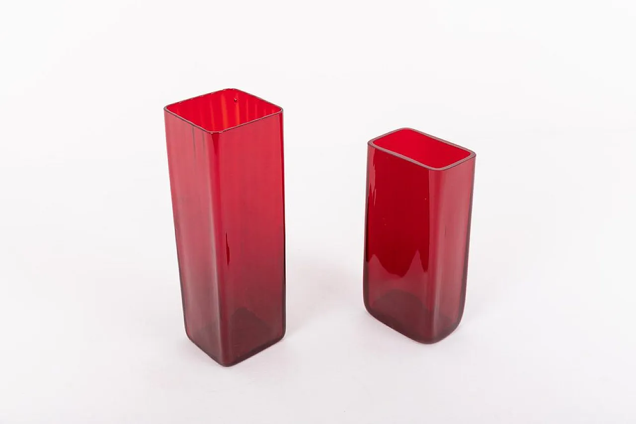 Pair of vases by Monica Bratt for Reijmyre, Sweden, 1950s 2