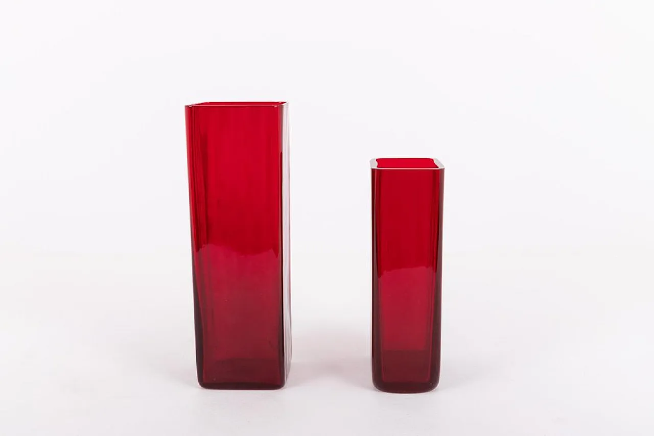 Pair of vases by Monica Bratt for Reijmyre, Sweden, 1950s 5