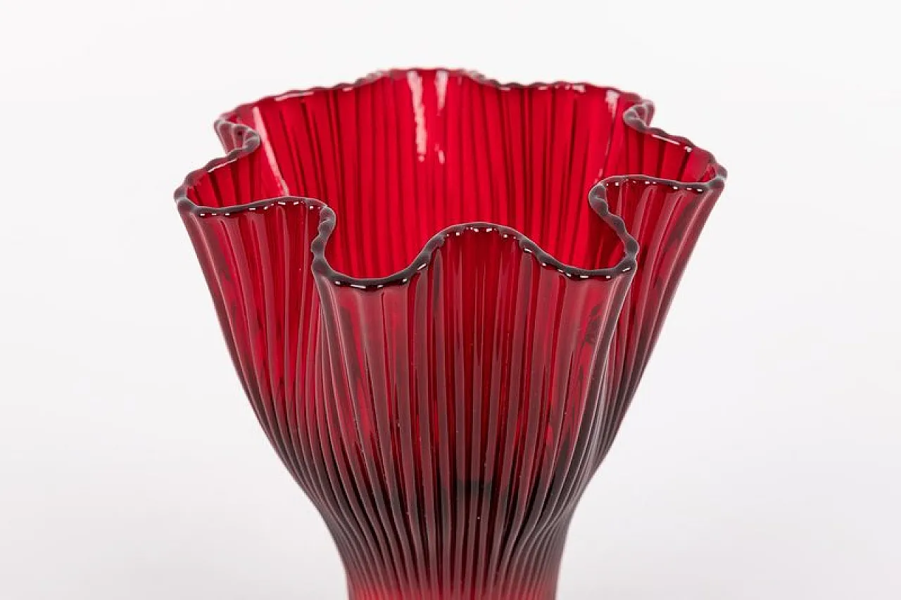 Art Glass vase by Monica Bratt for Reijmyre, 1950s 3