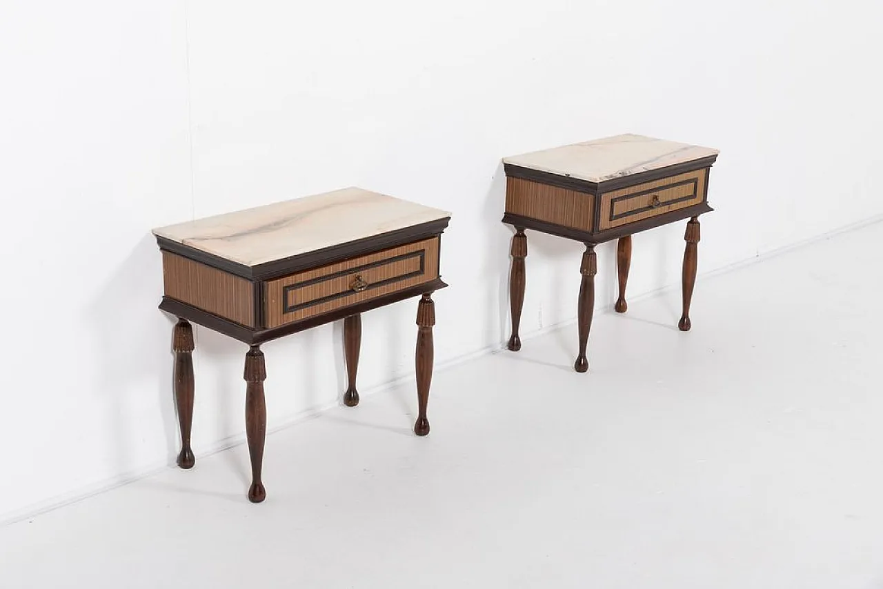 Pair of Mid-Century bedside tables, 1950s 3