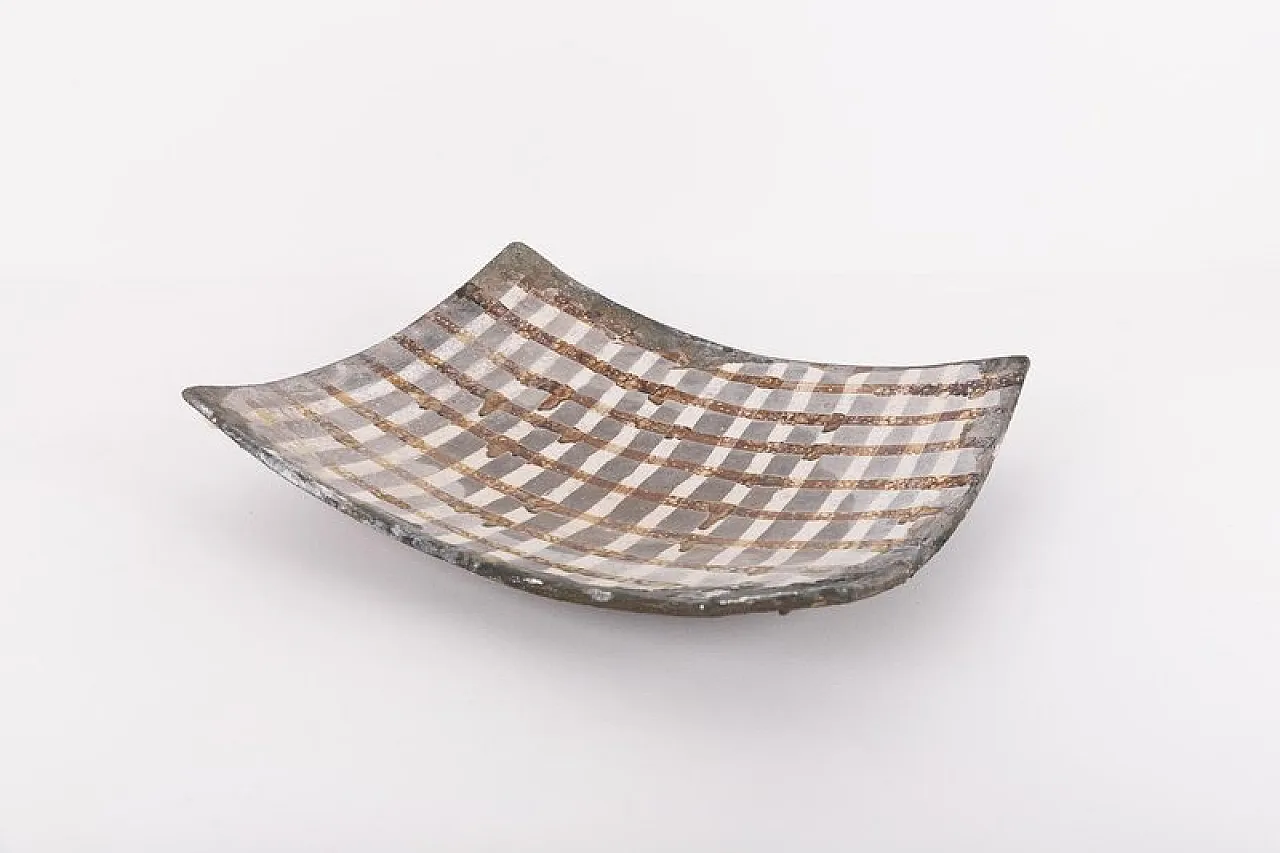 Sculptural ceramic dish plate, late 20th century 1