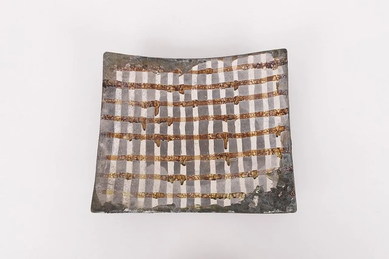 Sculptural ceramic dish plate, late 20th century 3