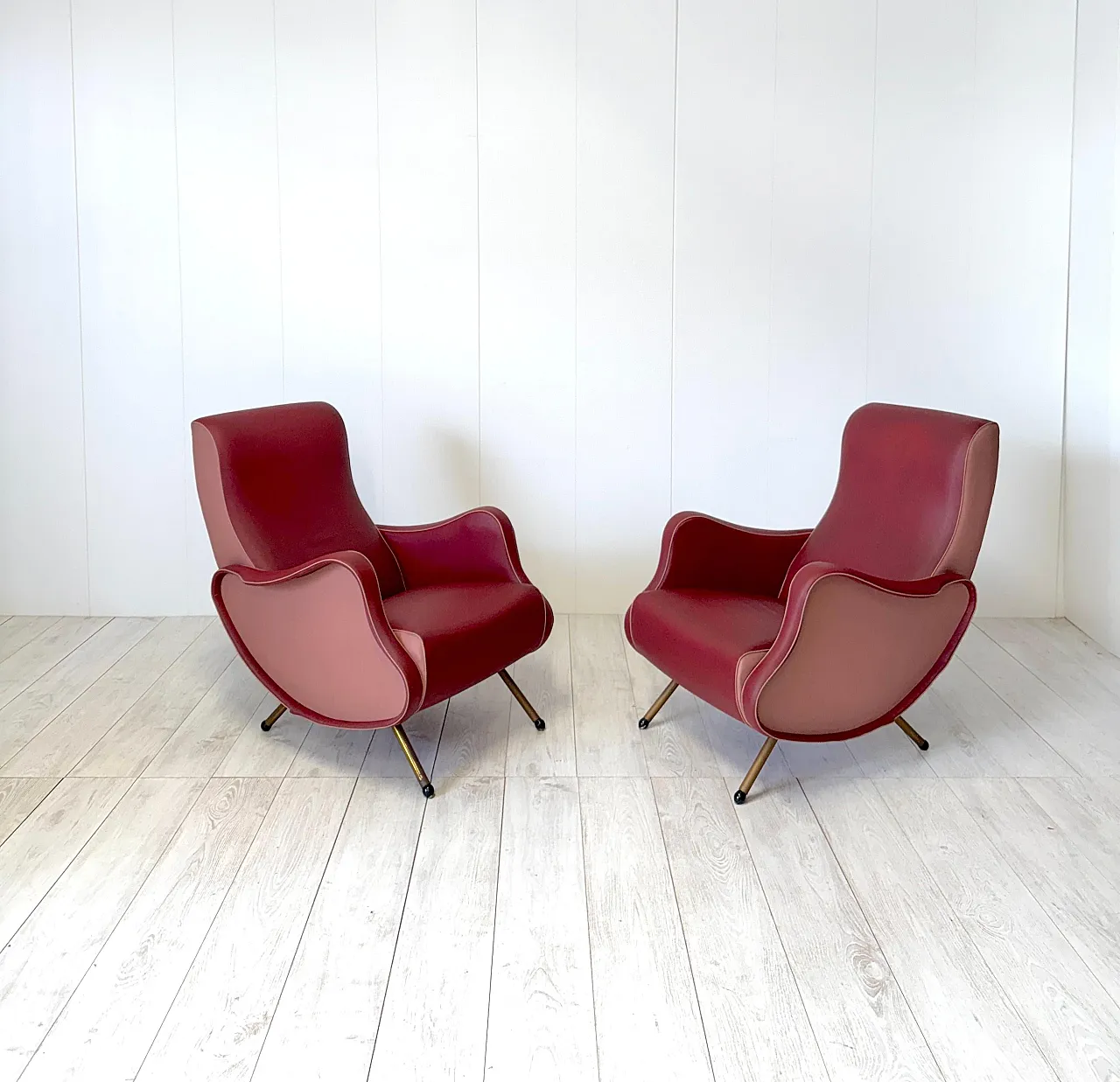 Pair of armchairs by Frattelli Bergallo, 1950s 3