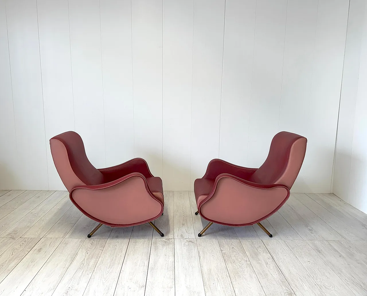 Pair of armchairs by Frattelli Bergallo, 1950s 6