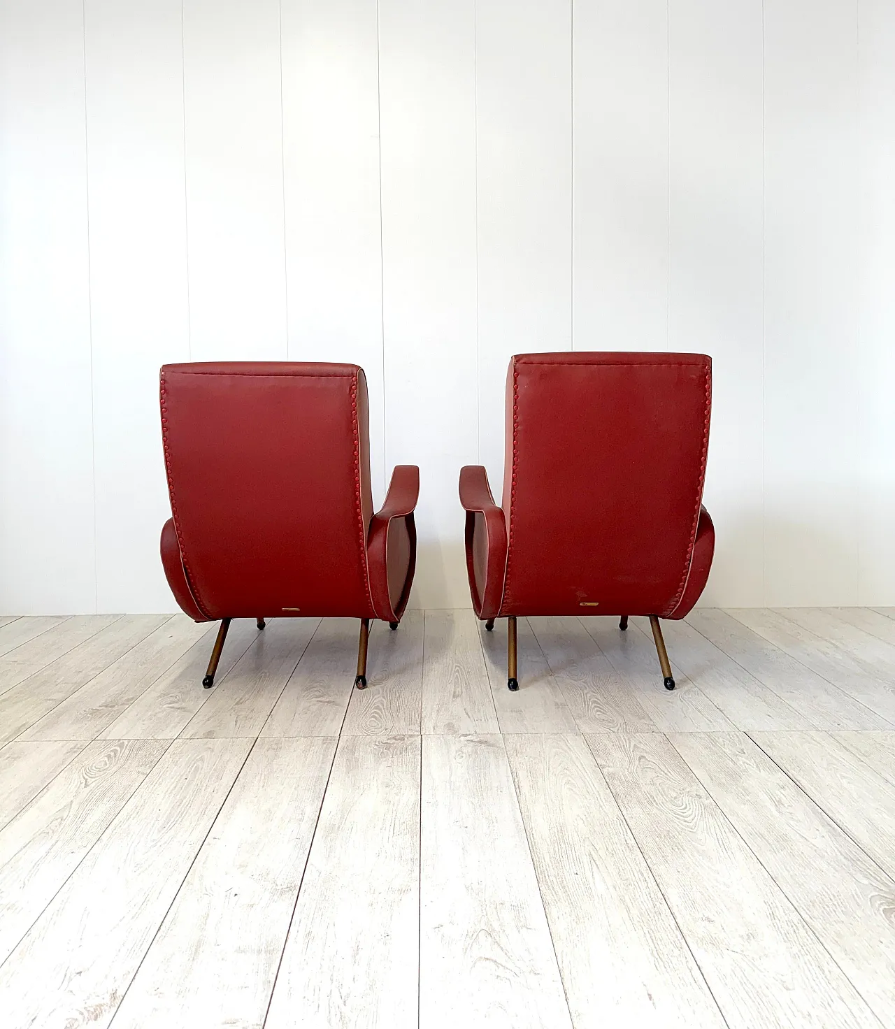 Pair of armchairs by Frattelli Bergallo, 1950s 7