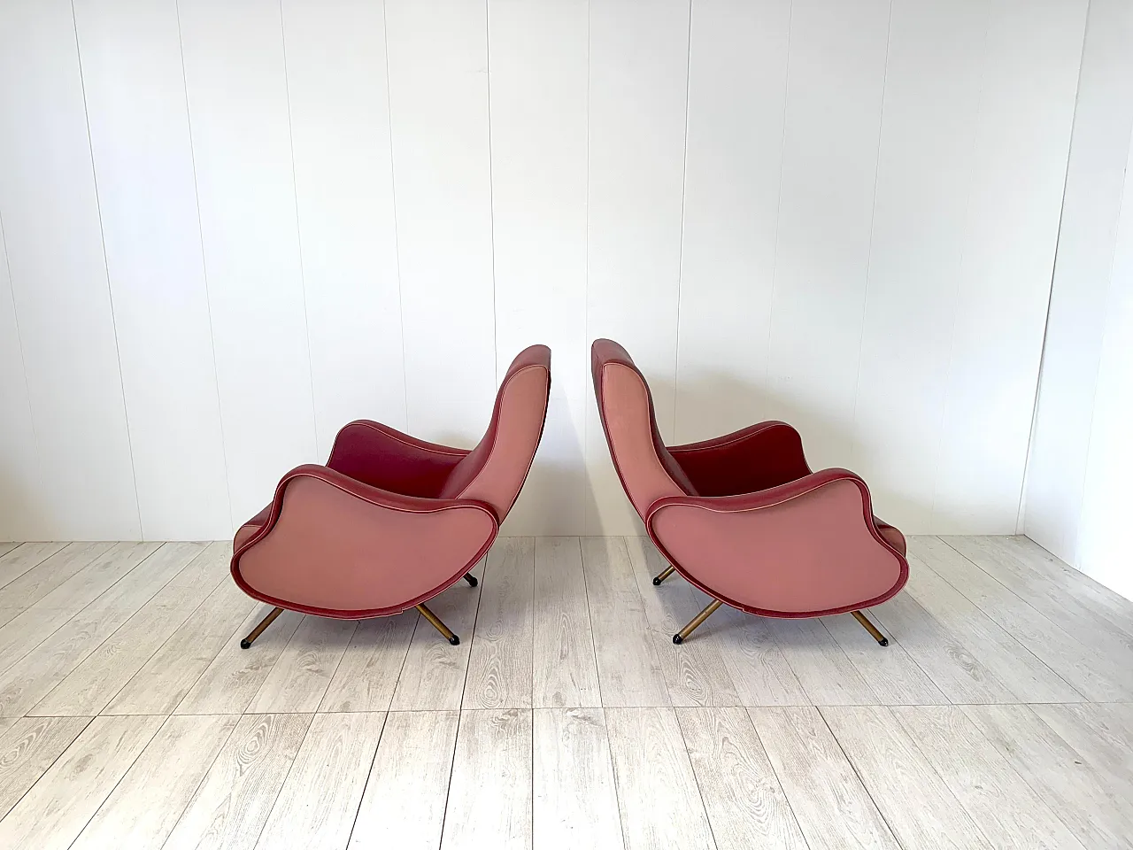 Pair of armchairs by Frattelli Bergallo, 1950s 9