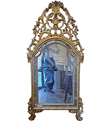 Gilded  Piedmontese mirror, 18th century