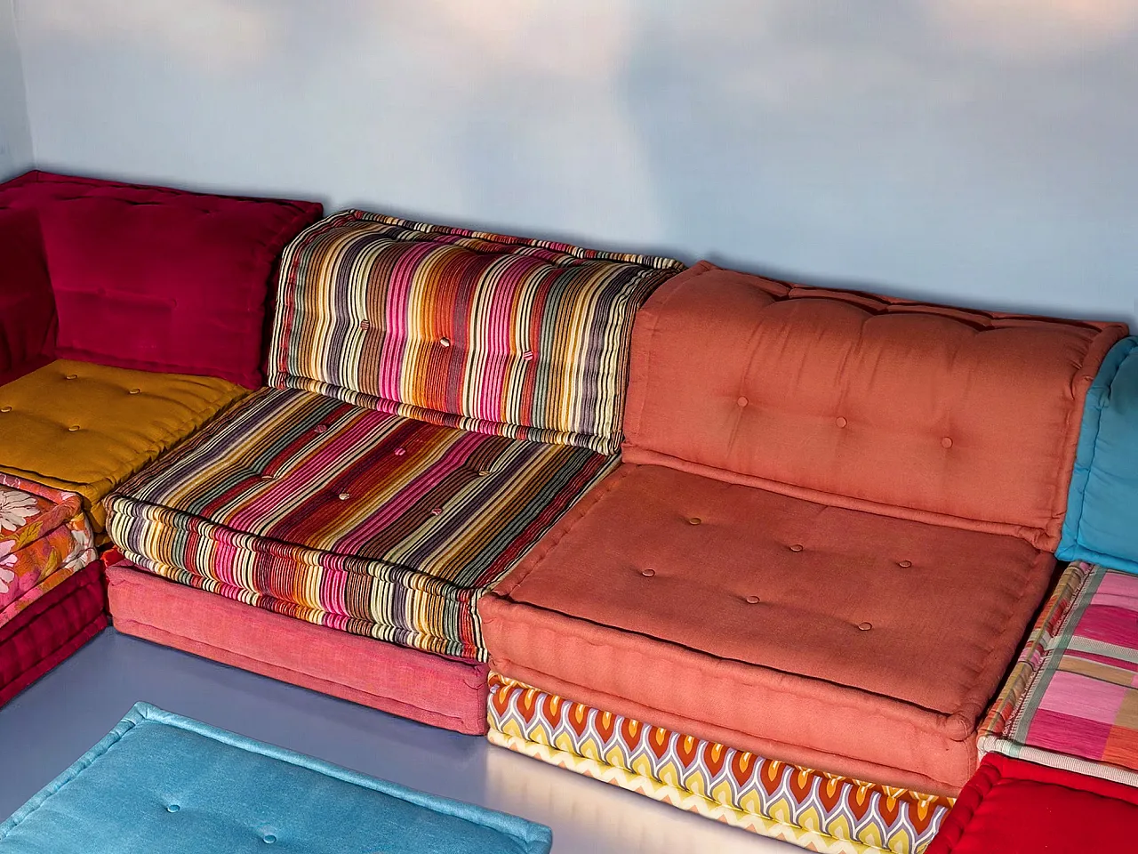 Divano modulare Mah Jong di Kenzo e Missoni per Roche Bobois, set di 25 p 11