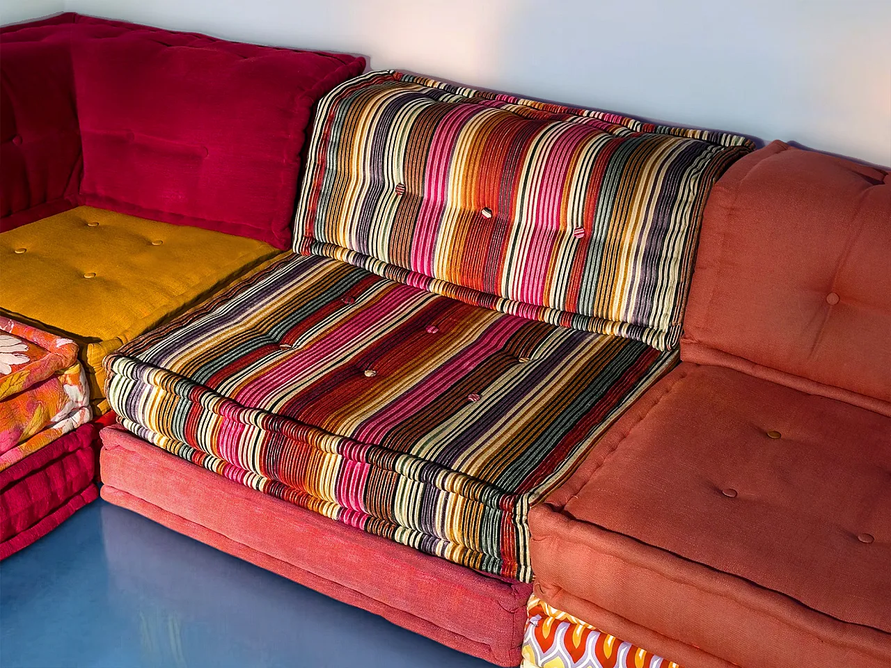 Divano modulare Mah Jong di Kenzo e Missoni per Roche Bobois, set di 25 p 12