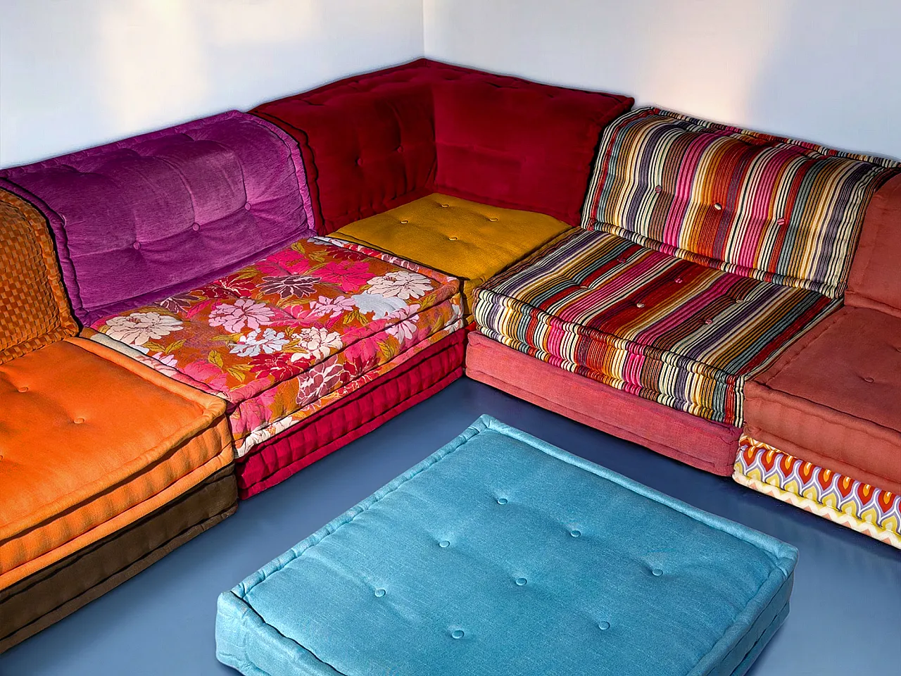 Divano modulare Mah Jong di Kenzo e Missoni per Roche Bobois, set di 25 p 13