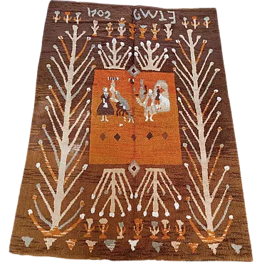 Finnish folkloric rug 280 cm. x 198 cm.