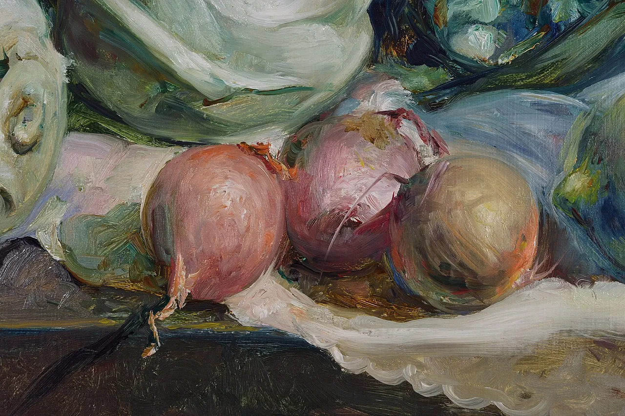 Still Life by Achille Capaldo, oil on canvas, 1930s 3