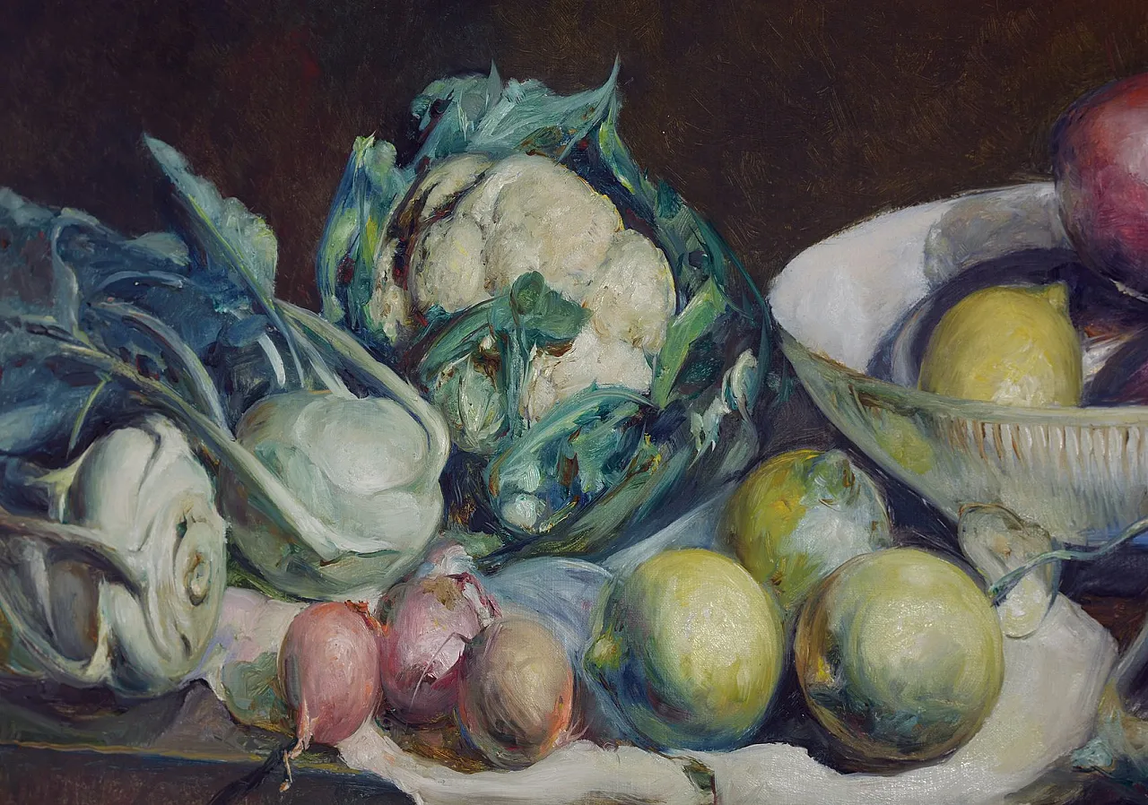 Still Life by Achille Capaldo, oil on canvas, 1930s 7