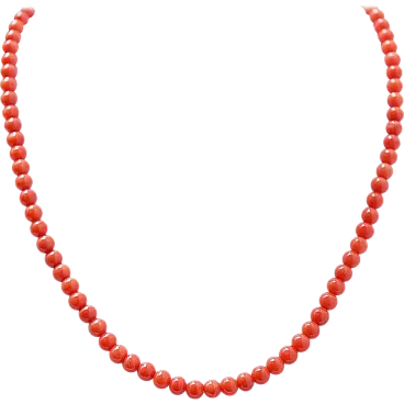 Coral necklace, 1950s