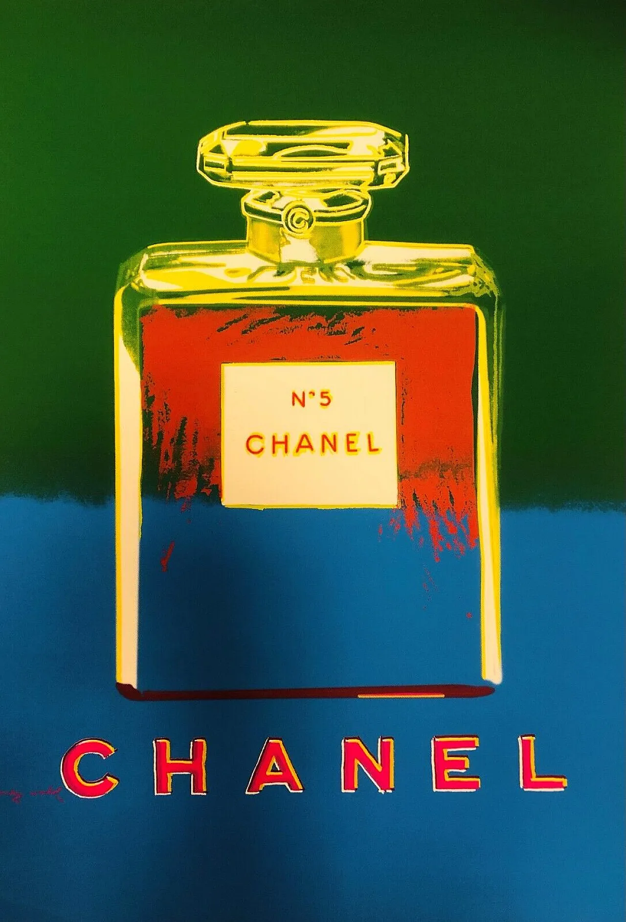 Andy Warhol, 1997 - CHANEL N.5 (Blue-Green) - Silkscreen Print 1