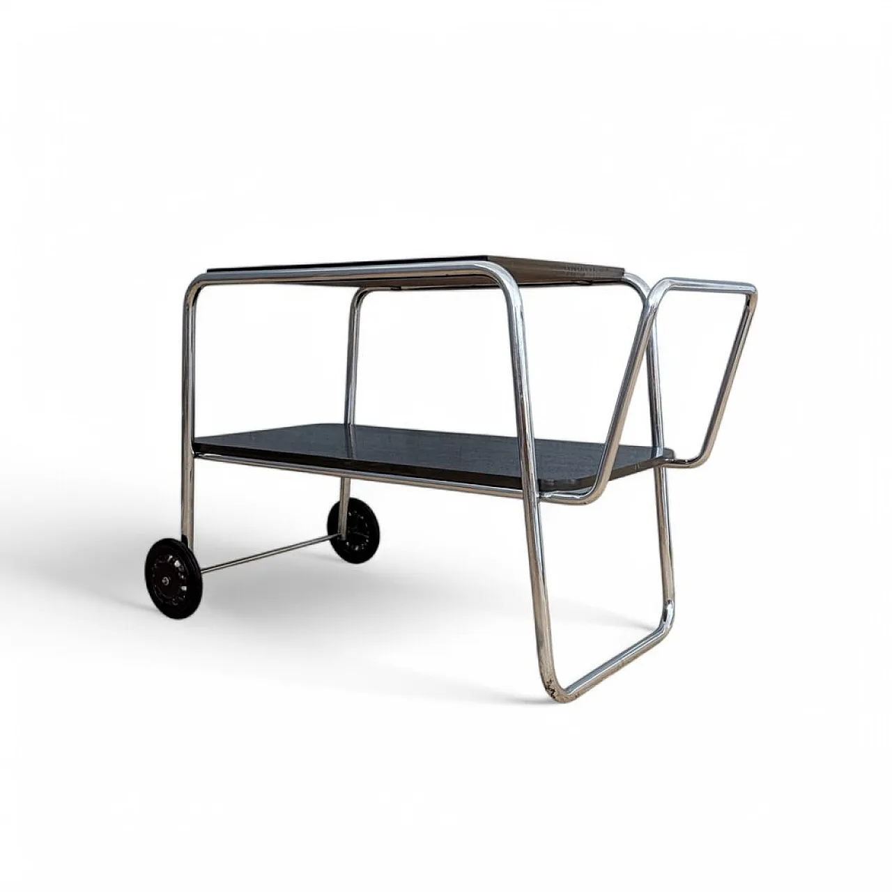 Tubular steel Bauhaus trolley by Robert Slezák, 1930s 5