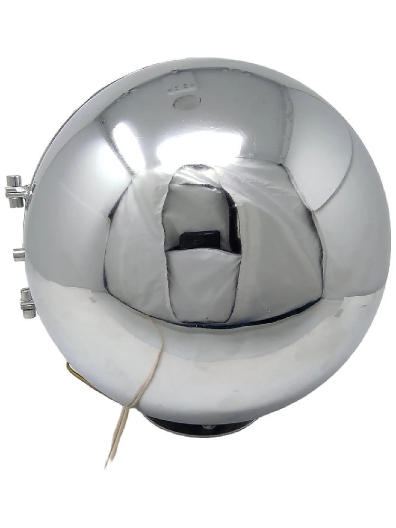 Chromed metal sphere table lamp, 1970s 4