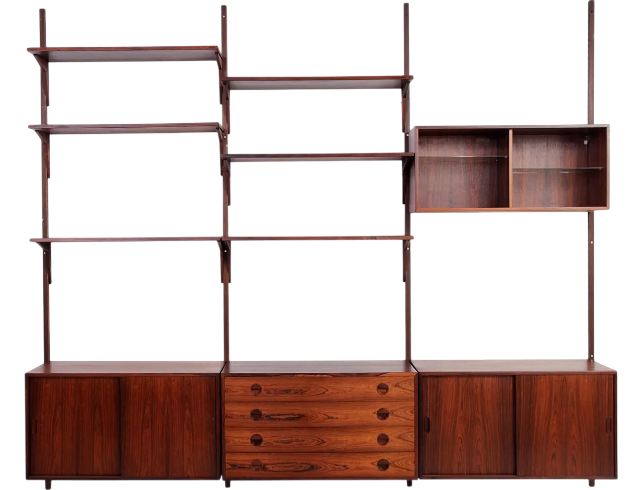 Rosewood wall unit, 1960s 21