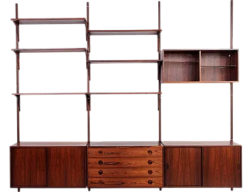 Rosewood wall unit, 1960s