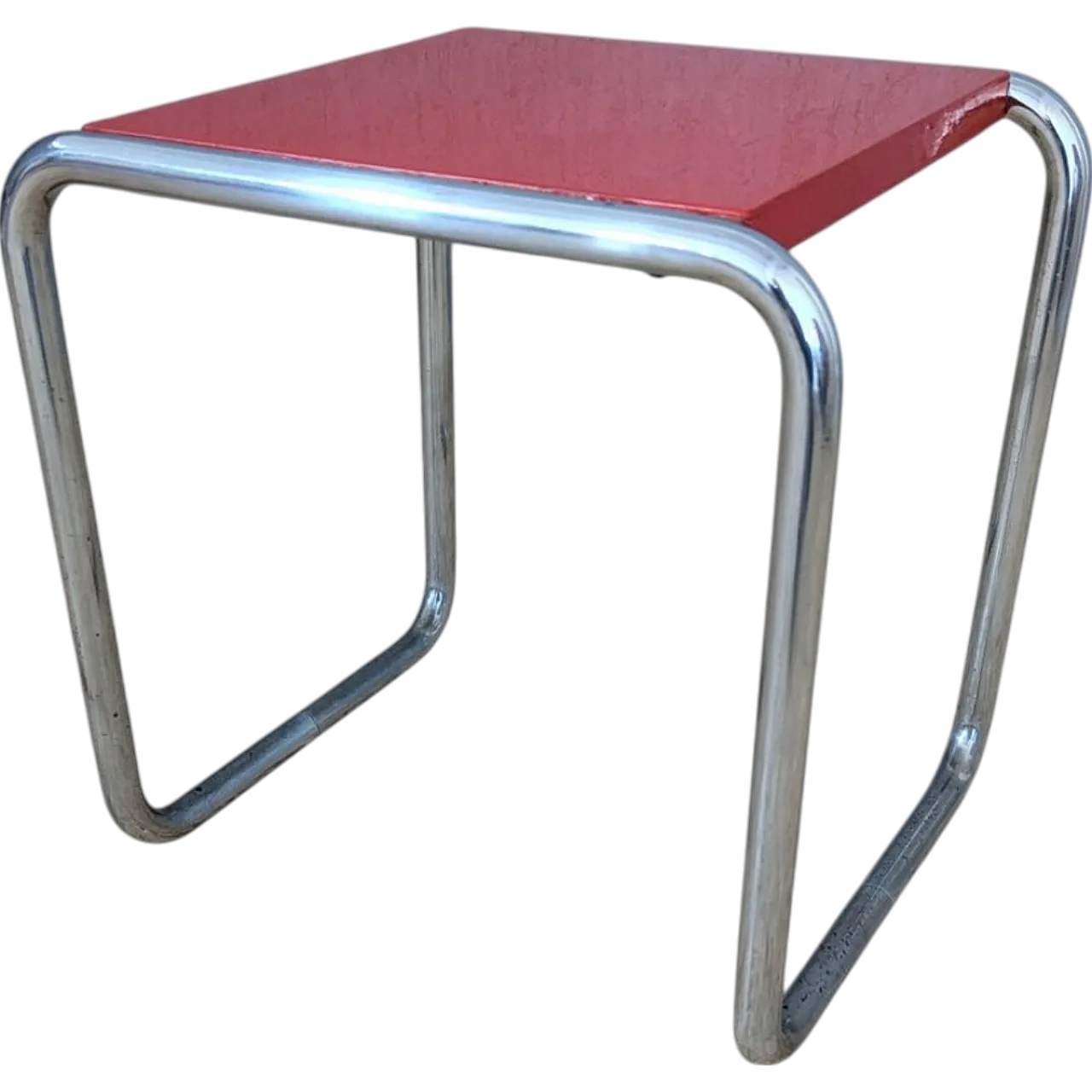 Early B 9 Bauhaus canteen stool by Marcel Breuer, 1930s 17