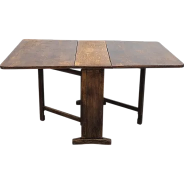 Wood drop leaf table, 1930s