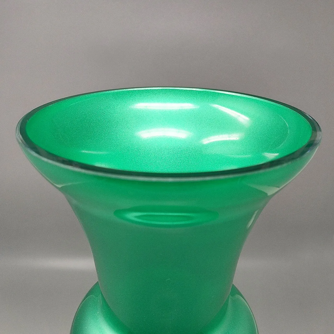 Vaso verde di Jean Close per Michielotto, anni '70 3