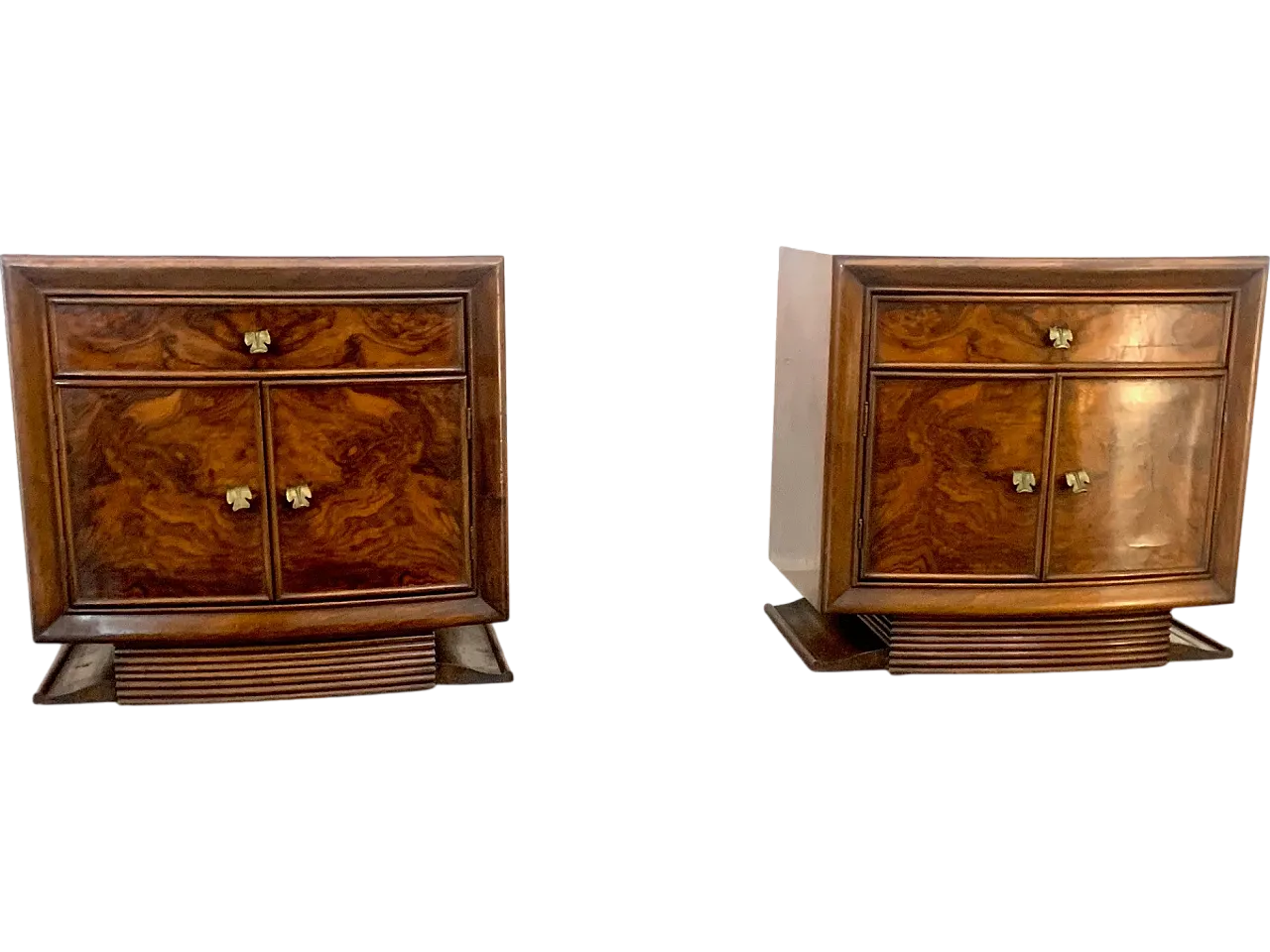 Art Deco Bedside Tables by Premuda Lissone, 1930s, Set of 2 20