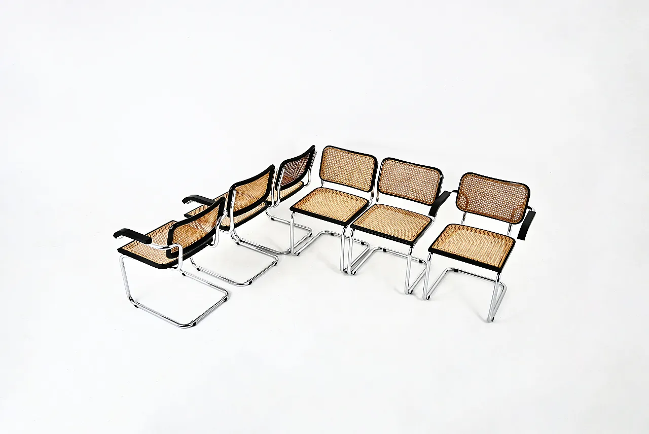 6 dining chairs style B32 by Marcel Breuer, 70s 2