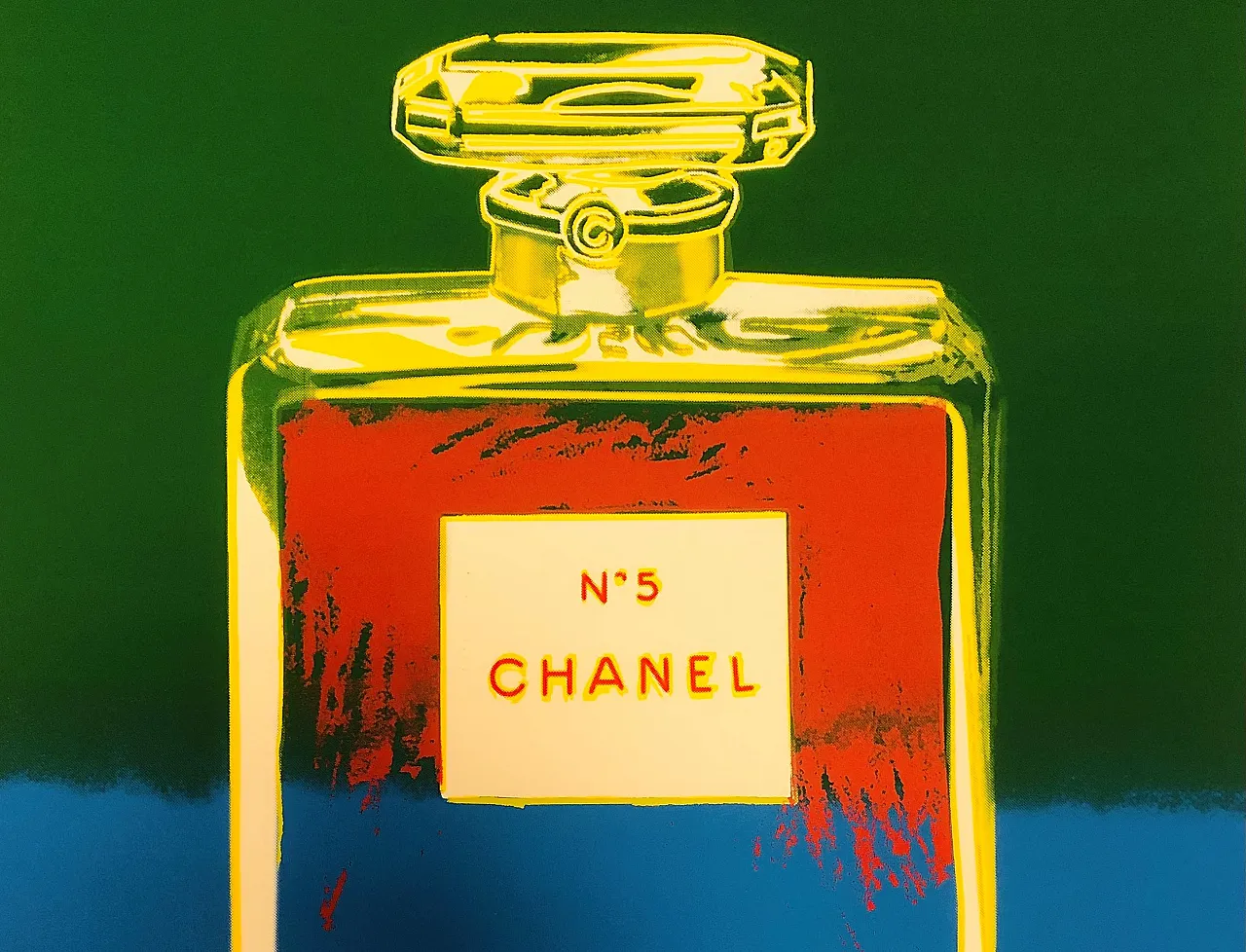 Andy Warhol, 1997 - CHANEL N.5 (Blue-Green) - Silkscreen Print 4