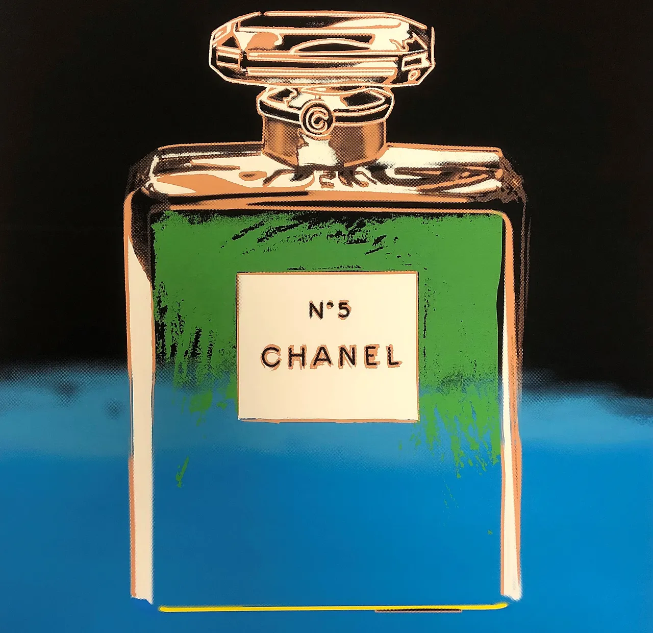 Andy Warhol, 1997 - CHANEL N.5 (Blue-Black) - Silkscreen print 2