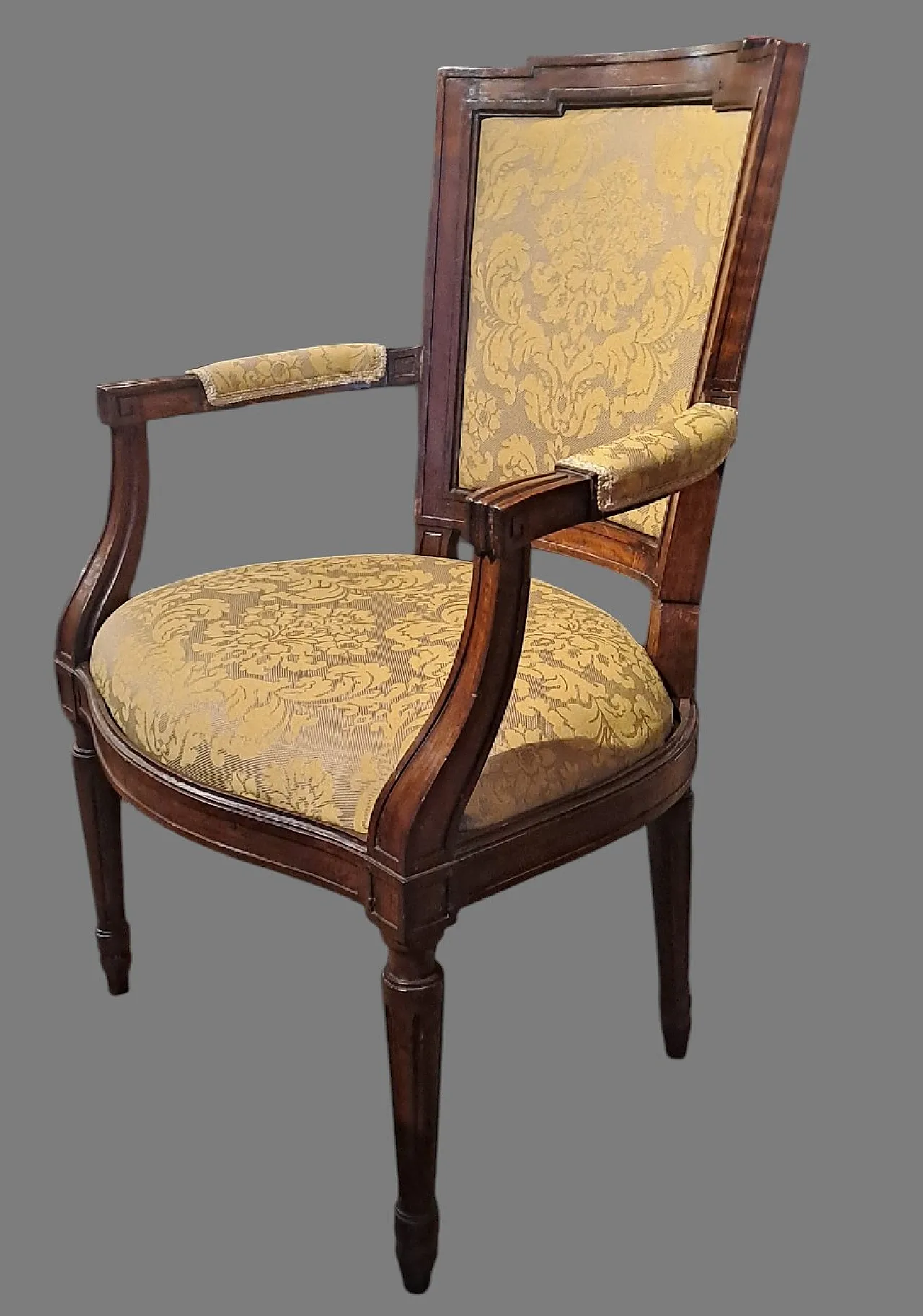 Pair of Louis XVI armchairs made in Piedmont, '800 16