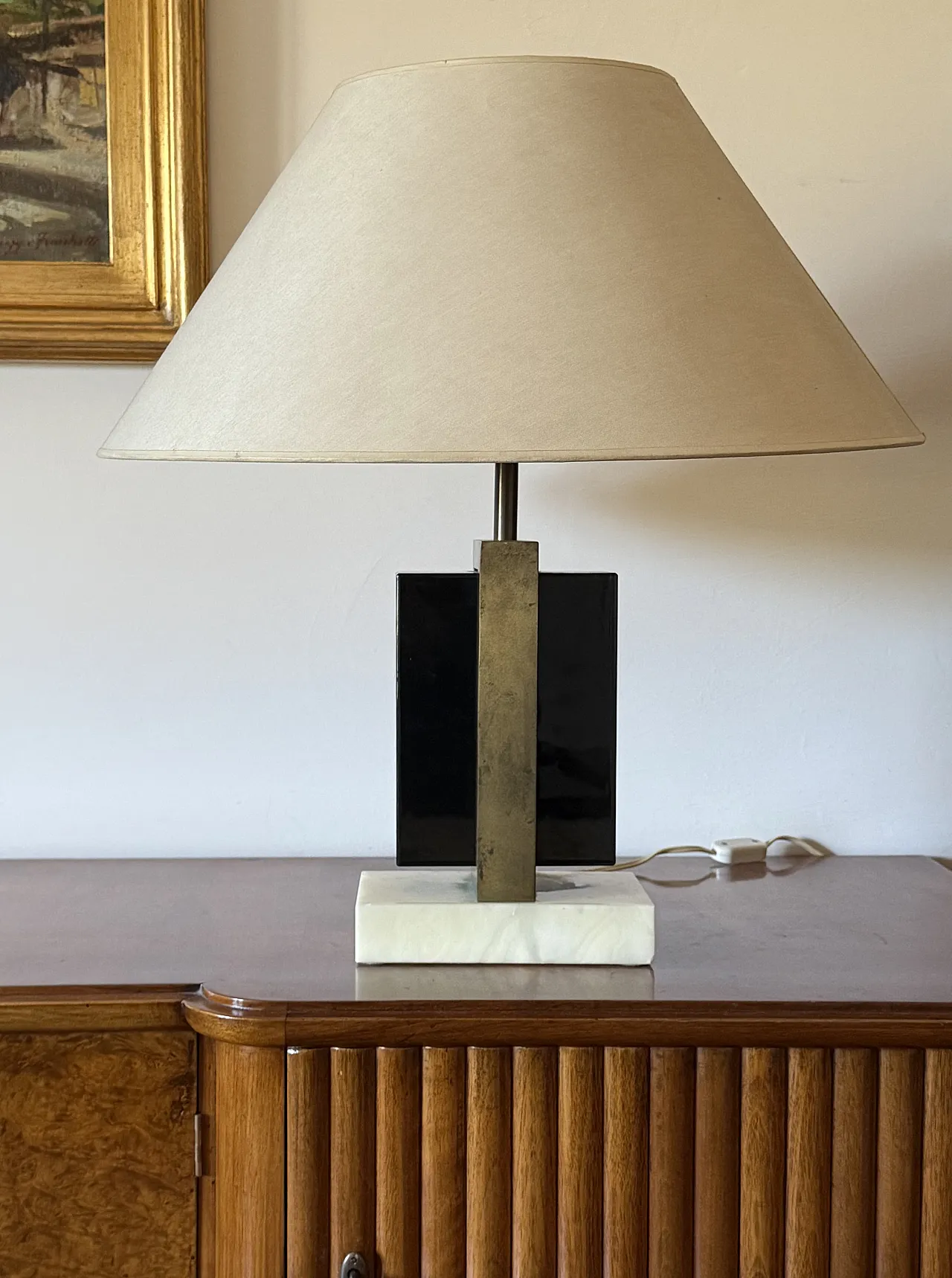 Romeo Rega, Hollywood Regency table lamp, Italy, 1970s 3