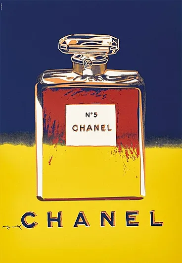 Andy Warhol, 1997 - CHANEL N.5 (Yellow-Purple) - Silkscreen Print - cm 99 x 69