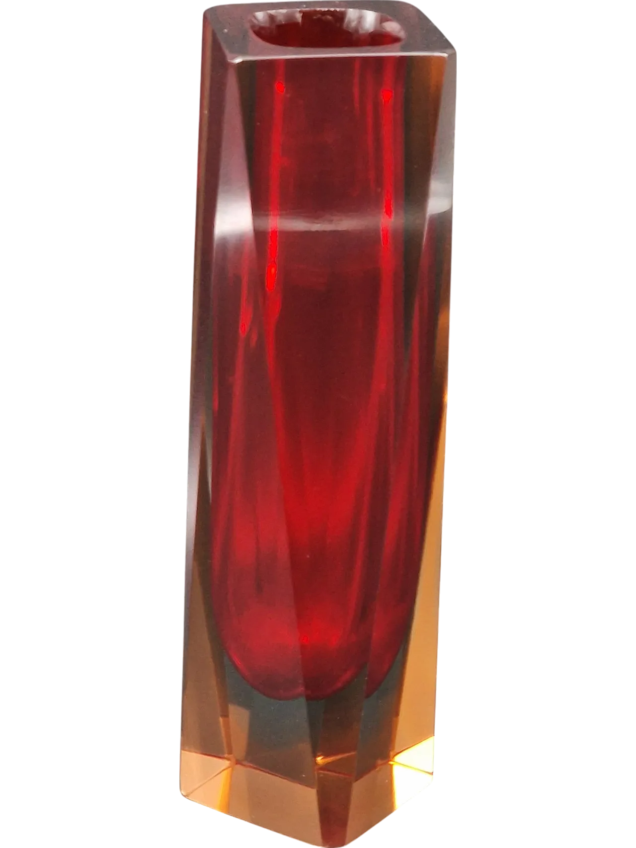 Submerged glass vase of Murano by Flavio Poli for Seguso, 1960s 6