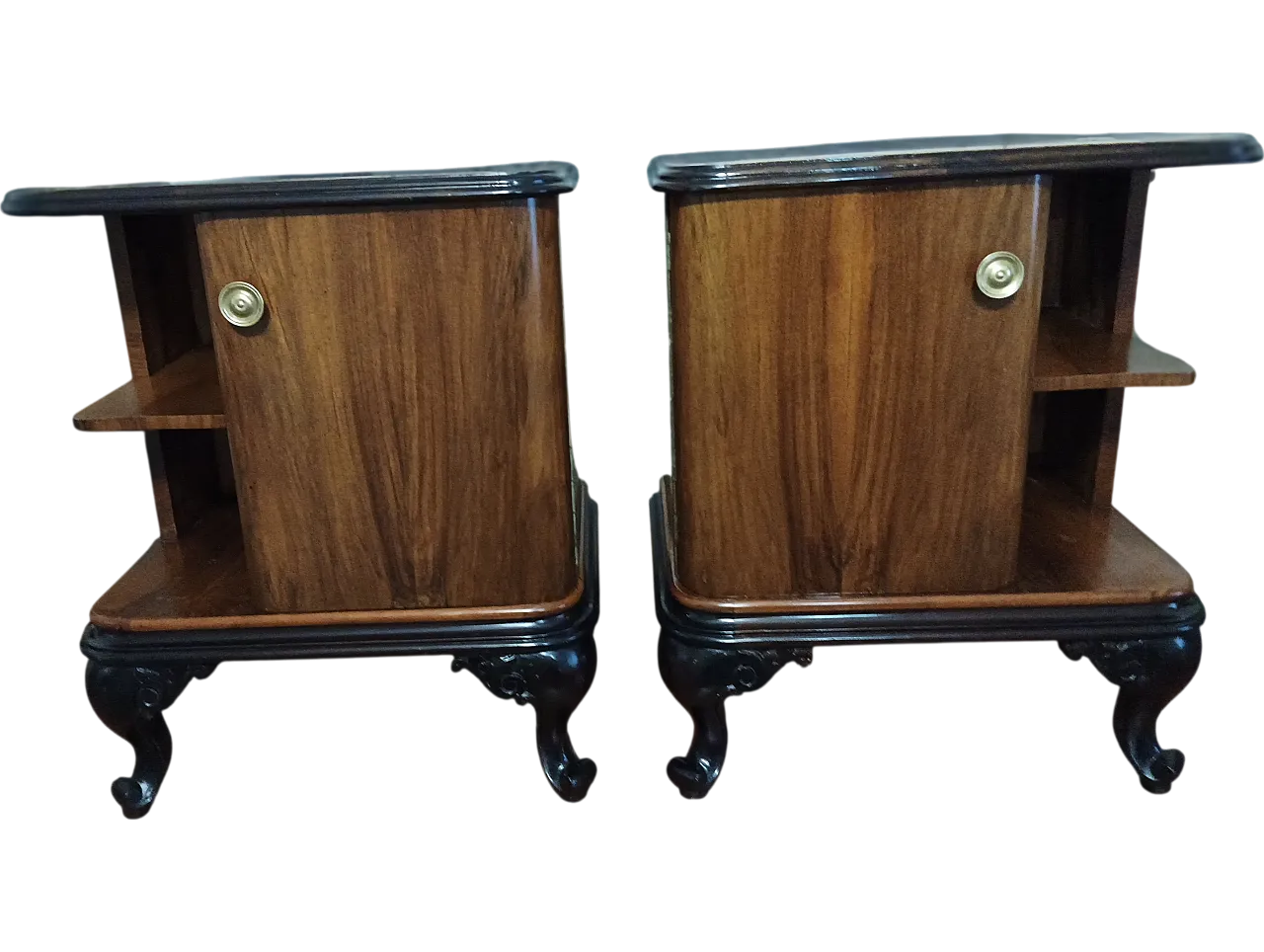 Pair of Decò bedside tables, 30s 19