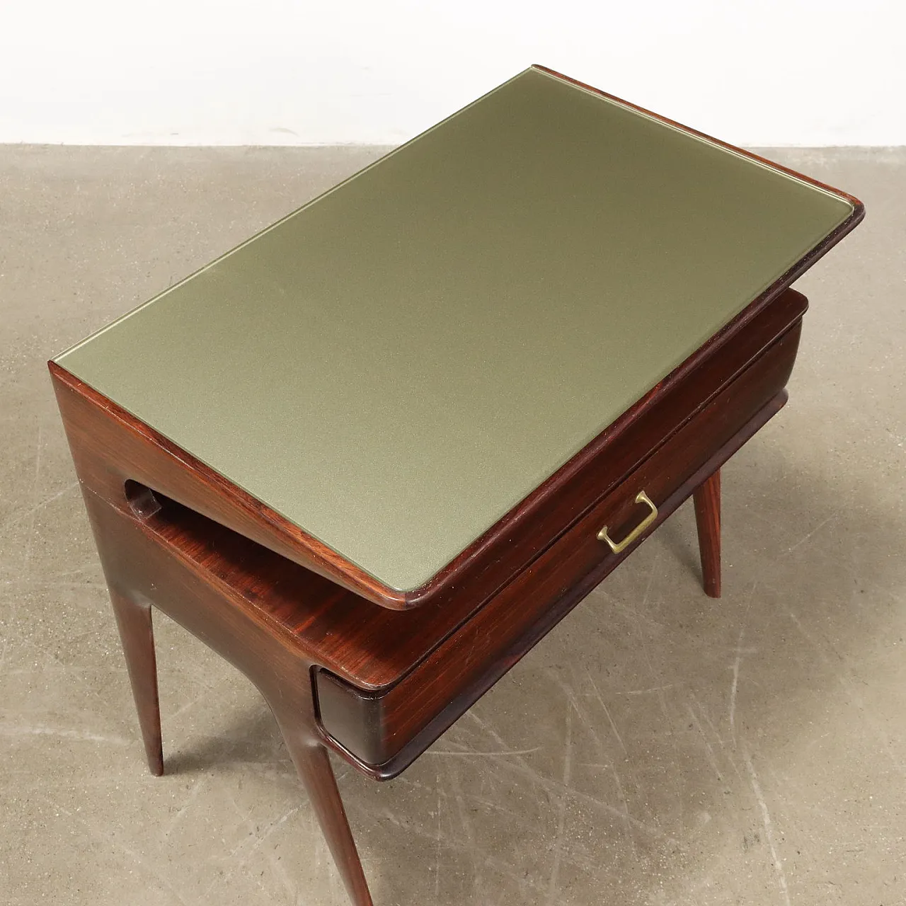 Pair of wooden bedside tables, mid-20th century 7