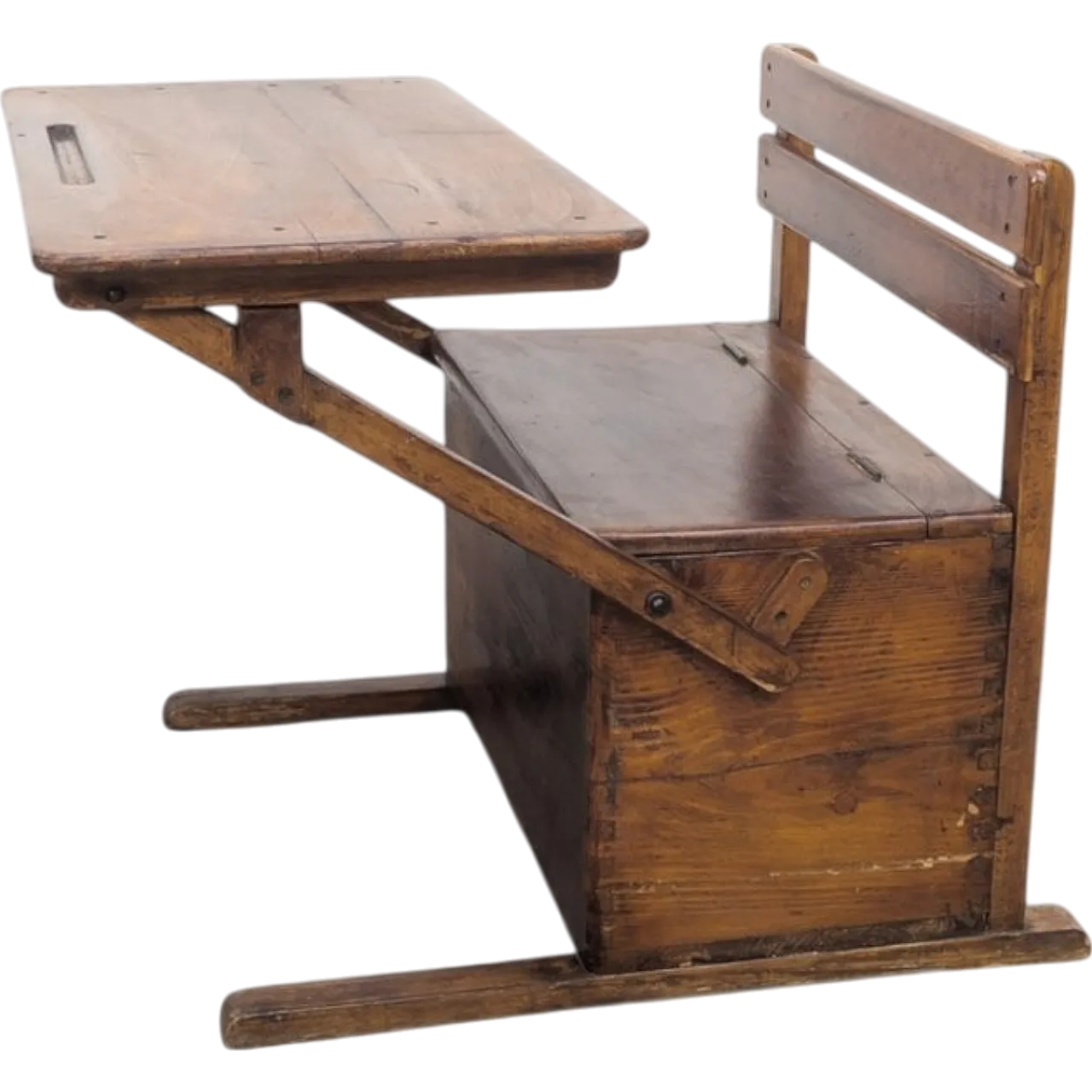 Bauhaus Wooden Kids Folding School Desk, 1920s 17