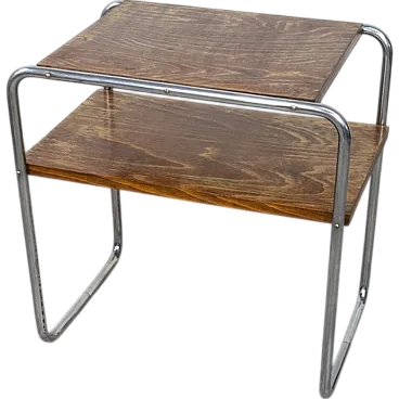 Bauhaus Tubular Steel Side Table by Marcel Breuer for Slezak, 1930s