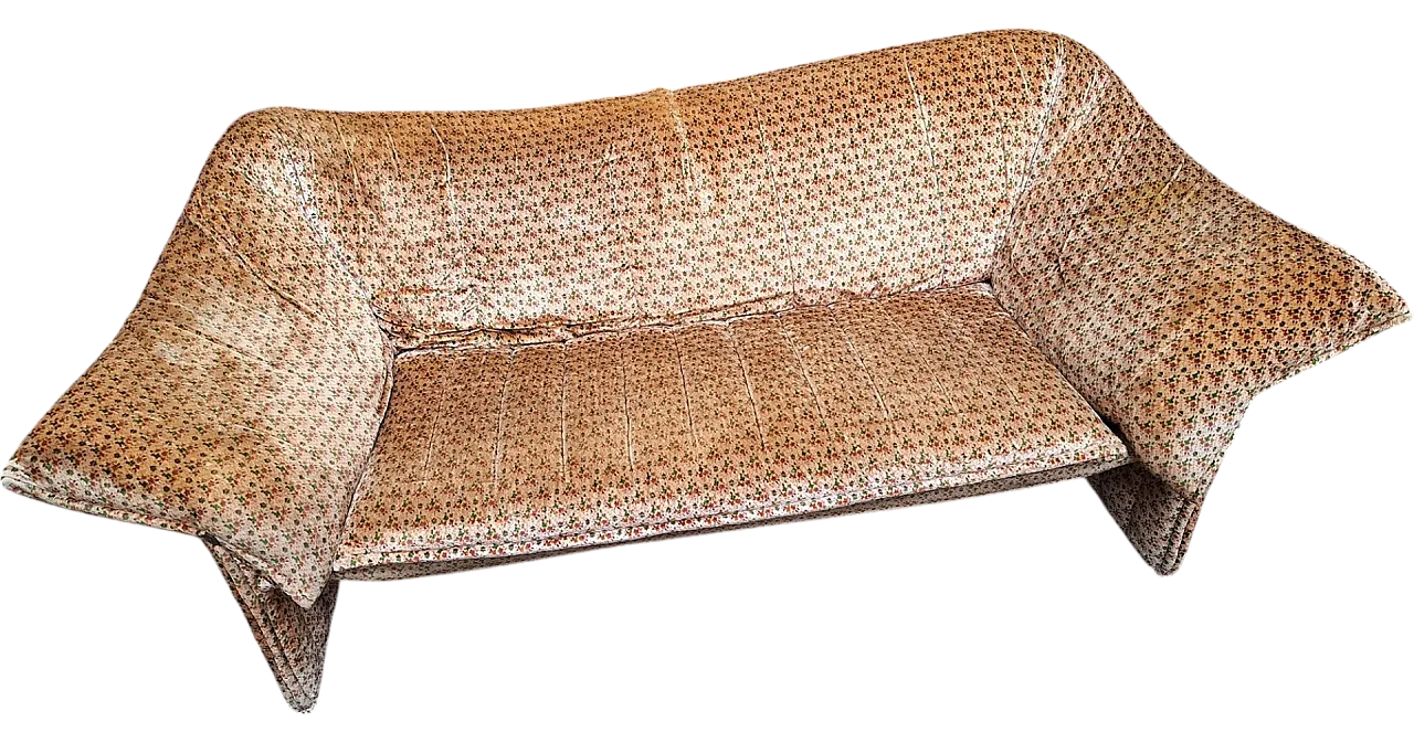 2 Seater Sofa Mod Le Stelle in Floral Fabric by Mario Bellini for B&B, 1970s 8