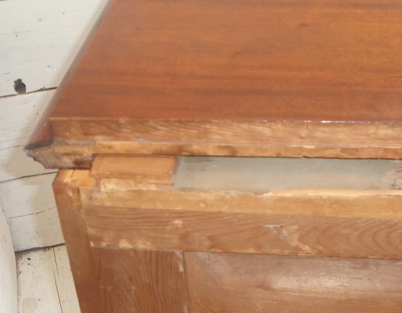 Biedermeier chest of drawers with secretaire in mahogany, 19th century 5