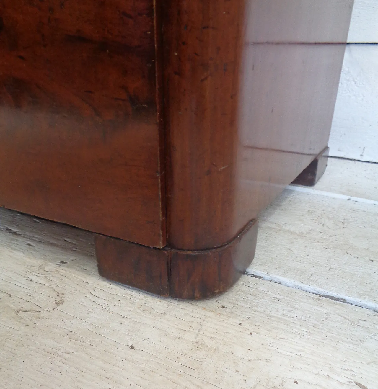 Biedermeier chest of drawers with secretaire in mahogany, 19th century 14