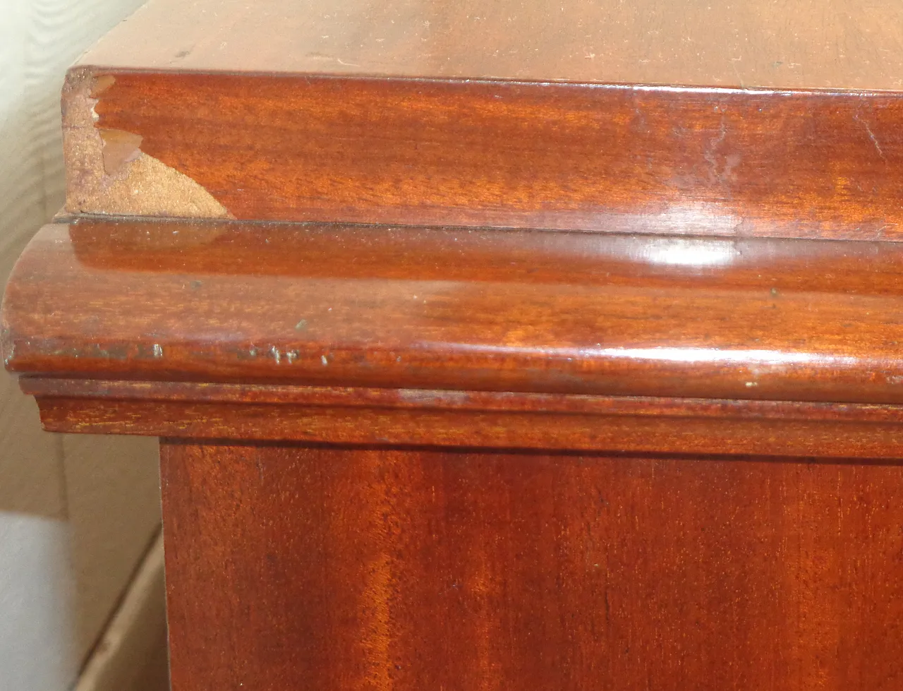 Biedermeier chest of drawers with secretaire in mahogany, 19th century 17