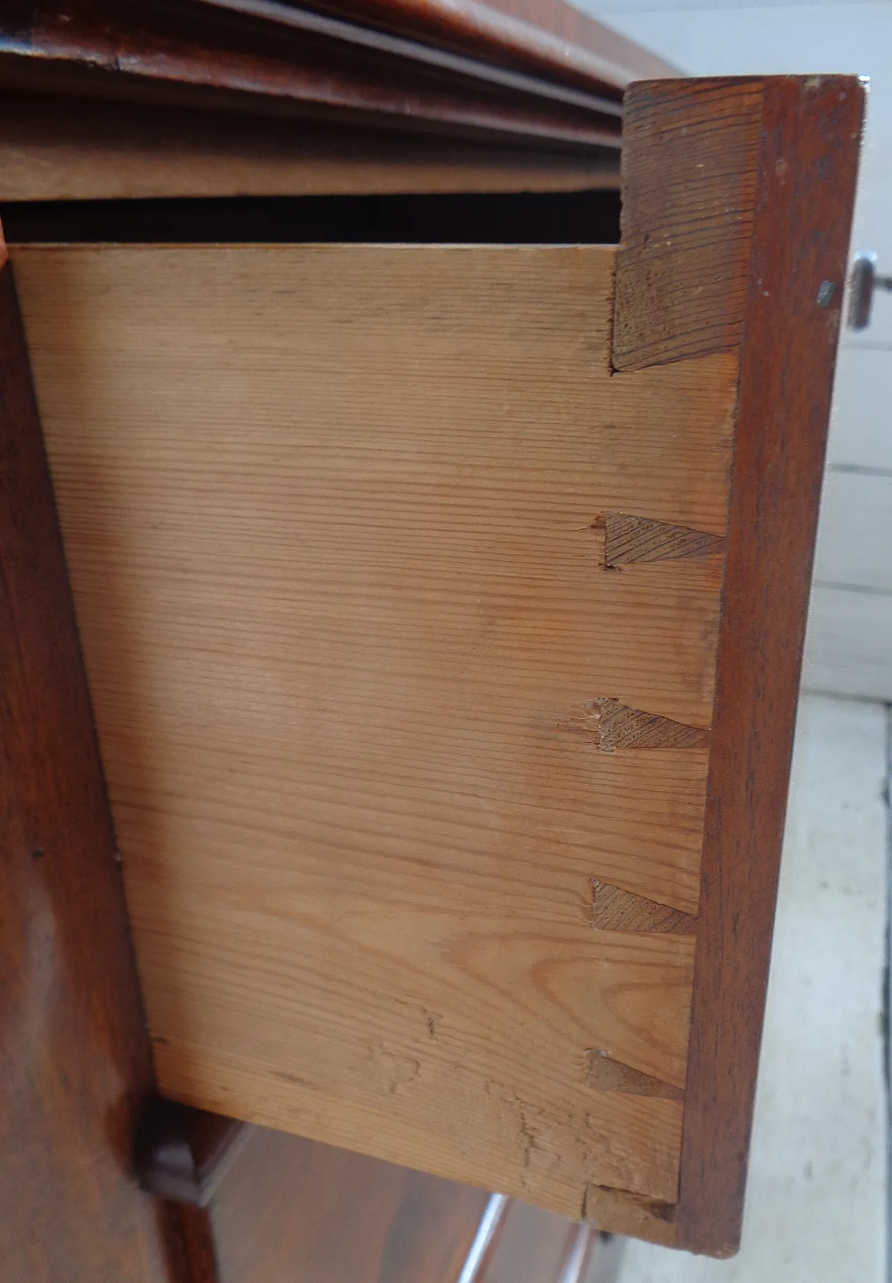 Biedermeier chest of drawers with secretaire in mahogany, 19th century 27