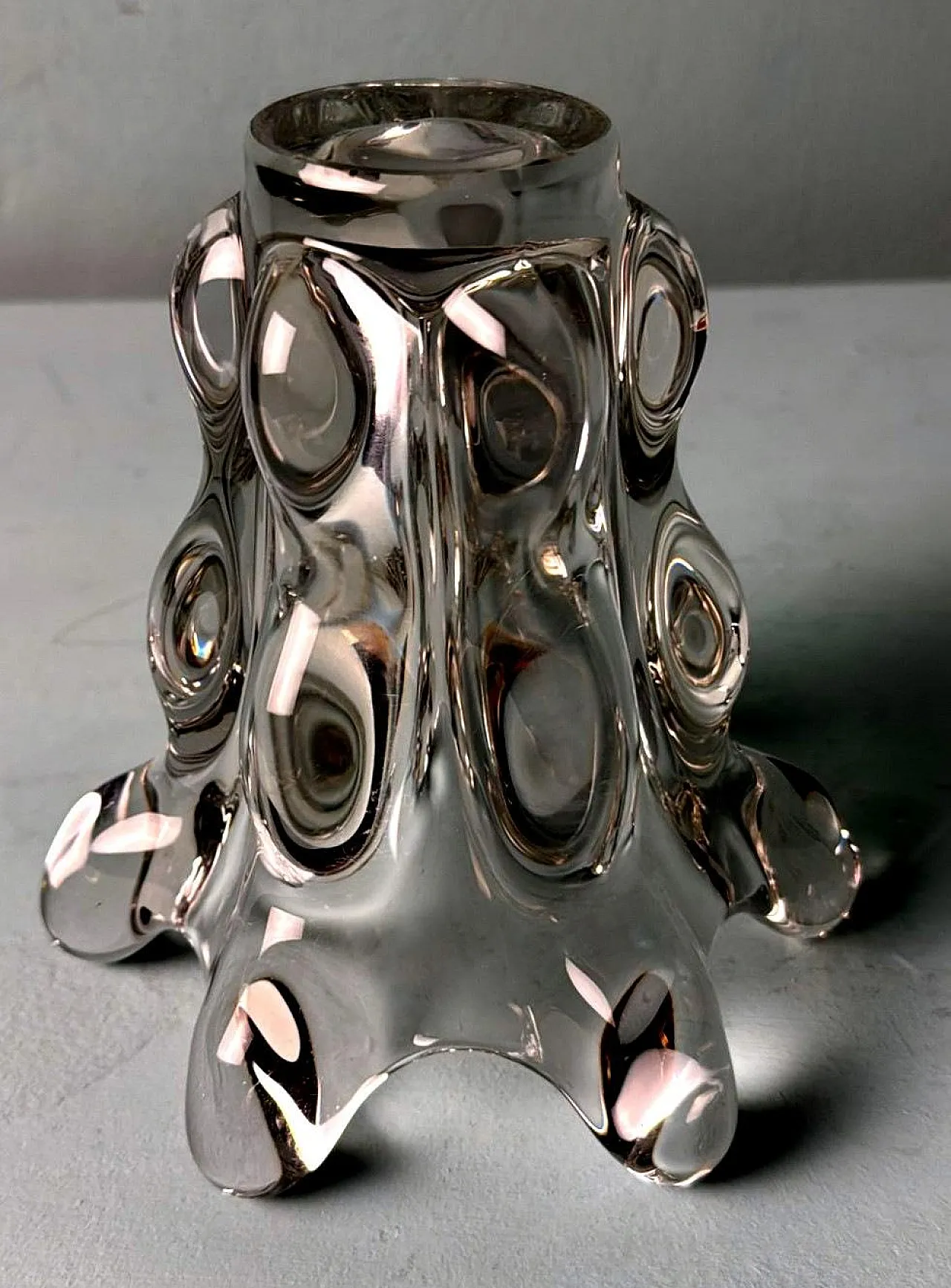 Art Deco lead crystal vase from Vannes-Le-Châtel, 1960s 14