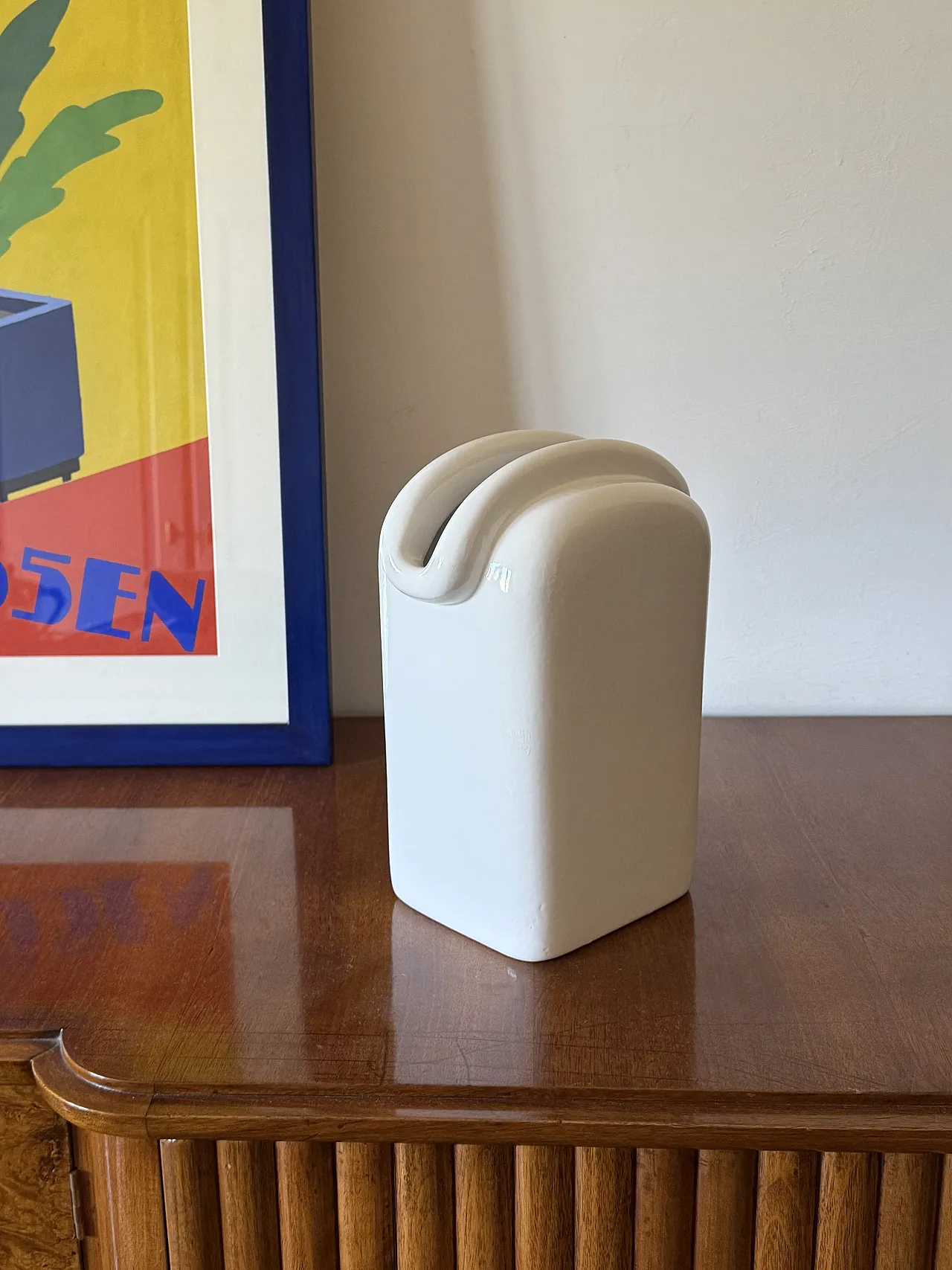 Sergio Asti, modern ceramic vase, Gabbianelli Italy ca. 1970 4