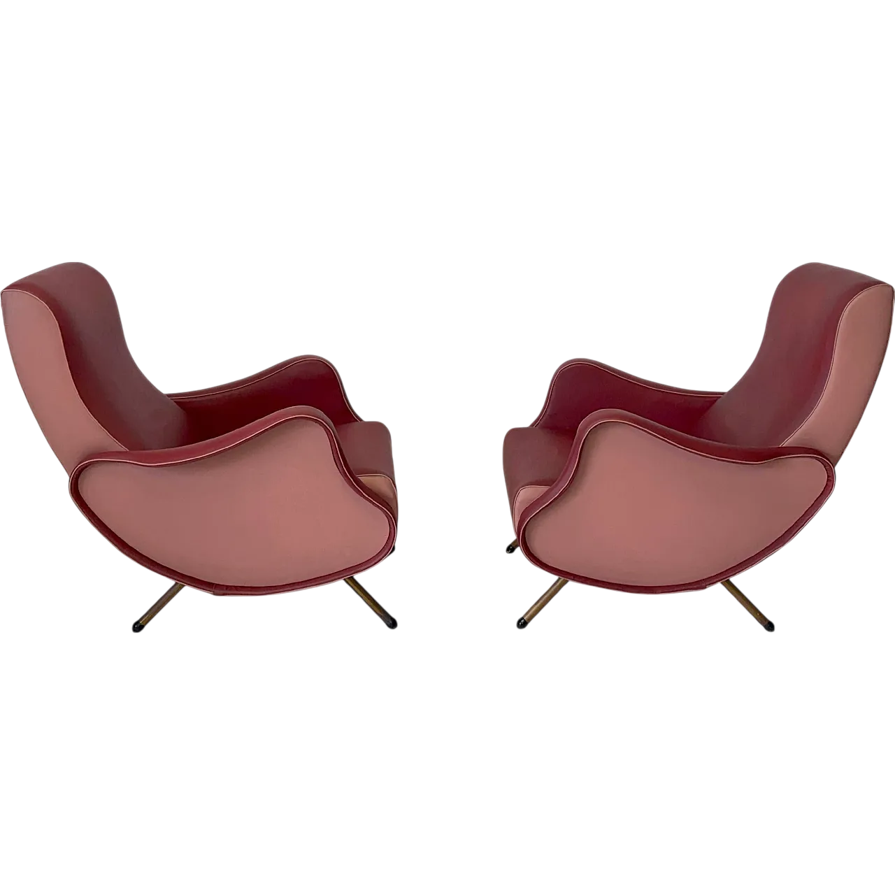 Pair of armchairs by Frattelli Bergallo, 1950s 16